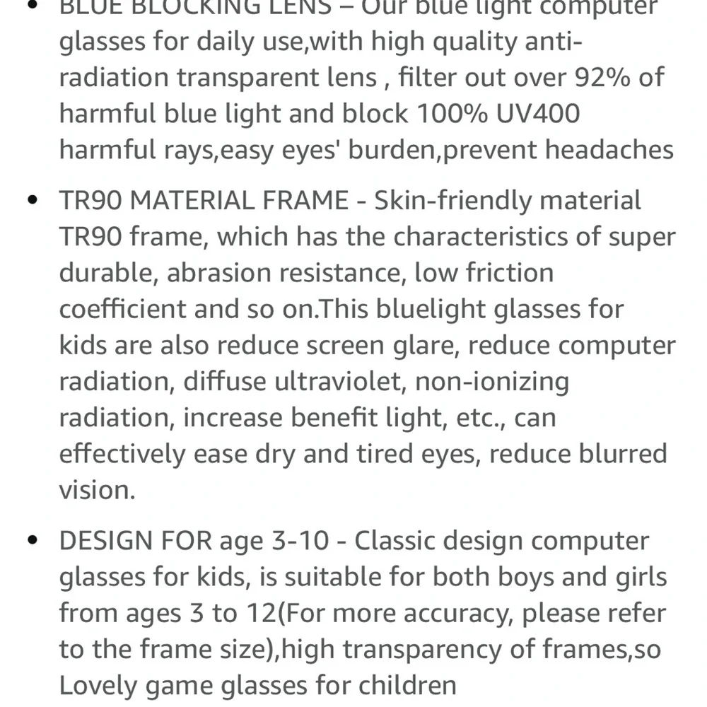 ATTCL Computer Blue Light Blocking Glasses for kids Age 3-10